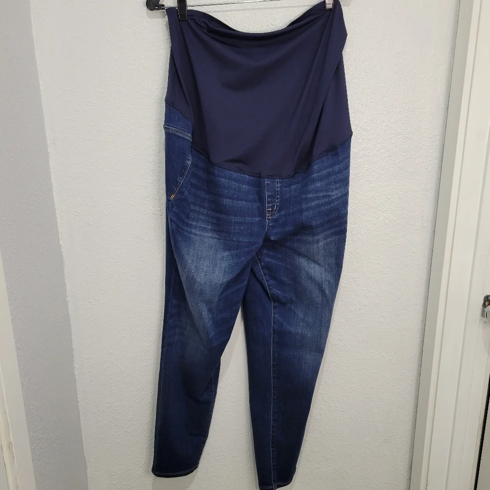 Madewell Maternity Over The Belly Skinny Jeans Danny Wash NWT Sz 34 - Picture 5 of 7